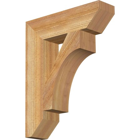 Ekena Millwork Westlake Slat Rough Sawn Bracket, Western Red Cedar, 4"W x 16"D x 20"H BKT04X16X20WTL06RWR